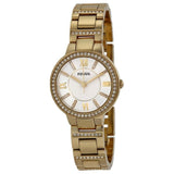 Fossil Virginia White Dial Gold Steel Strap Watch for Women - ES3283 Buy Now By Fossil