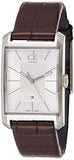 Calvin Klein Window Silver Dial Brown Leather Strap Watch for Women - K2M23126 Buy Now By Calvin Klein
