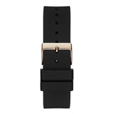 Guess Venus Diamonds Black Dial Black Rubber Strap Watch for Women - GW0118L2 Buy Now By Guess
