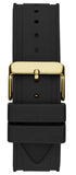 Guess Clarity Gold Dial Black Silicone Strap Watch for Women - GW0109L1 Buy Now By Guess
