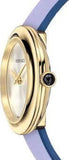Versace V-Flare Silver Dial Purple Leather Strap Watch for Women - VEBN00318 Buy Now By Versace