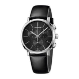 Calvin Klein Posh Black Dial Black Leather Strap Watch for Men - K8Q371C1 Buy Now By Calvin Klein
