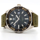 Tag Heuer Aquaracer Black Dial Khakhi Green NATO Strap Watch for Men - WAY101E.FC8222 Buy Now By Tag Heuer