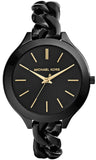 Michael Kors Slim Runway Black Dial Black Steel Strap Watch for Women - MK3317 Buy Now By Michael Kors
