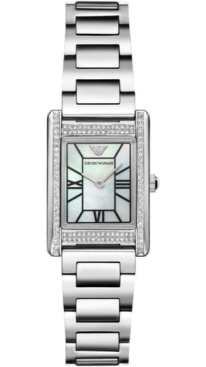 Emporio Armani Empire Mother of Pearl Dial Silver Steel Strap Watch For Women - AR11625 Buy Now By Emporio Armani