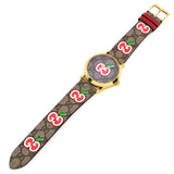 Gucci G Timeless Quartz Brown Dial Brown Leather Strap Watch For Men - YA1264158 Buy Now By Gucci