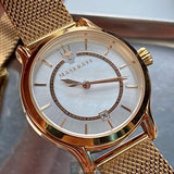 Maserati Epoca Mother of Pearl Dial Rose Gold Mesh Strap Watch For Women - R8853118506 Buy Now By Maserati