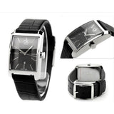 Calvin Klein Window Black Dial Black Leather Strap Watch for Men - K2M21107 Buy Now By Calvin Klein
