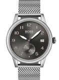 Hugo Boss Legacy Grey Dial Silver Mesh Bracelet Watch for Men - 1513673 Buy Now By Hugo Boss