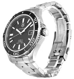 Tag Heuer Aquaracer Caliber 5 Automatic Black Dial Silver Steel Strap Watch for Men - WAK2110.BA0830 Buy Now By Tag Heuer