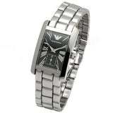 Emporio Armani Classic Black Dial Silver Stainless Steel Watch For Women - AR0157 Buy Now By Emporio Armani