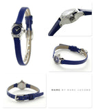 Marc Jacobs Blade Blue Dial Blue Leather Strap Watch for Women - MBM1342 Buy Now By Marc Jacobs