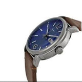 Marc Jacobs Fergus Blue Dial Brown Leather Strap Watch for Men - MBM5078 Buy Now By Marc Jacobs