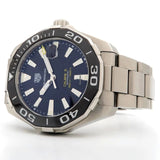 Tag Heuer Aquaracer Caliber 5 Black Dial Silver Steel Strap Watch for Men - WAY201A .BA0927 Buy Now By Tag Heuer