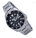 Seiko 5 Sports Automatic Day Date Black Dial Silver Steel Strap Watch for Men - SRPD55K1 Buy Now By Seiko