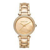 Michael Kors Parker Gold Mother of Pearl Dial Gold Steel Strap Watch for Women - MK6425 Buy Now By Michael Kors