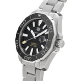 Tag Heuer Aquaracer Caliber 5 Black Dial Silver Steel Strap Watch for Men - WAY201A .BA0927 Buy Now By Tag Heuer