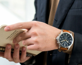 Fossil Forrester Chronograph Blue Dial Brown Leather Strap Watch for Men - S5607 Buy Now By Fossil