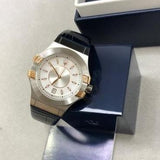 Maserati Potenza Diamonds Silver Dial Blue Leather Strap Watch For Women - R8851108502 Buy Now By Maserati