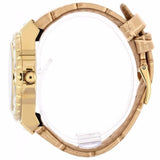 Guess Limelight Quartz Silver Dial Golden Leather Strap Watch For Women - W0775L2 Buy Now By Guess