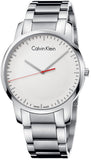 Calvin Klein City Quartz White Dial Silver Steel Strap Watch for Men - K2G2G1Z6 Buy Now By Calvin Klein