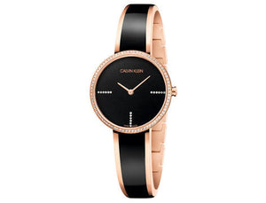 Calvin Klein Seduce Black Dial Two Tone Steel Strap Watch for Women - K4E2NX1S Buy Now By Calvin Klein