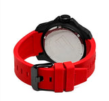 Tommy Hilfiger Windsurf Black Dial Red Rubber Strap Watch for Men - 1791112 Buy Now By Tommy Hilfiger
