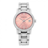 Burberry The City Pink Dial Silver Steel Strap Watch for Women - BU9124 Buy Now By Burberry