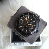 Michael Kors Cunningham Chronograph Black Dial Black Steel Strap Watch For Men - MK7157 Buy Now By Michael Kors