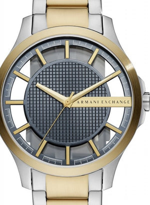 Armani Exchange Hampton Chronograph Grey Dial Two Tone Steel Strap Watch For Men - AX2403 Buy Now By Armani Exchange
