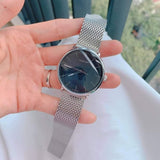 Calvin Klein High Noon Black Dial Silver Mesh Bracelet Watch for Men - K8M21121 Buy Now By Calvin Klein