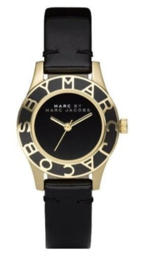 Marc Jacobs Blade Black Dial Black Leather Strap Watch for Women - MBM1159 Buy Now By Marc Jacobs
