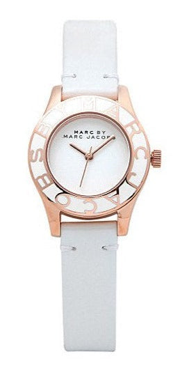 Marc Jacobs Blade White Dial White Leather Strap Watch for Women - MBM1179 Buy Now By Marc Jacobs