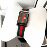 Gucci G-Frame Mother of Pearl Dial Two Tone Nylon Strap Watch For Women - YA147404 Buy Now By Gucci