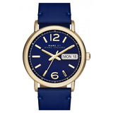Marc Jacobs Fergus Blue Dial Blue Leather Strap Watch for Women - MBM8650 Buy Now By Marc Jacobs