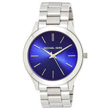 Michael Kors Slim Runway Quartz Blue Dial Silver Steel Strap Watch For Women - MK3379 Buy Now By Michael Kors