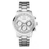 Guess Sunrise Multifunction Quartz White Dial Silver Steel Strap Watch For Women - W0330L3 Buy Now By Guess