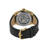 Fossil Everett Automatic Skeleton Black Dial Black Leather Strap Watch for Men - ME3208 Buy Now By Fossil