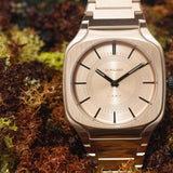 D1 Milano Square Champagne Gold Dial Gold Steel Strap Watch for Unisex - D1-SQBJ04 Authentic Buy Shop Now