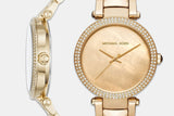 Michael Kors Parker Gold Mother of Pearl Dial Gold Steel Strap Watch for Women - MK6425 Buy Now By Michael Kors