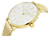 Michael Kors Auden Three Hand White Dial Gold Mesh Strap Watch for Women - MK7150 Buy Now By Michael Kors
