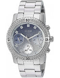 Guess Confetti Diamonds Blue Dial Silver Steel Strap Watch for Women - W0774L6 Buy Now By Guess