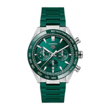 Tag Heuer Carrera Chronograph 44mm Green Dial Green Steel Strap Watch for Men - CBN2A1N.FT6238 Buy Now By Tag Heuer