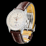 Breitling Navitimer Automatic 41 White Dial Brown Leather Strap Watch for Men - A17326211G1P2 Buy Now By Breitling