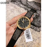 Guess Swirl Quartz Black Dial Black Silicone Strap Watch for Women - W1096L3 Buy Now By Guess