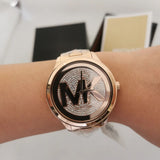 Michael Kors Runway Mercer Quartz Rose Gold Dial Rose Gold Steel Strap Watch For Women - MK6736 Buy Now By Michael Kors