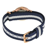 Daniel Wellington Classy Glasgow White Dial Two Tone Nylon Strap Watch For Women - DW00100066 Buy Now By Daniel Wellington