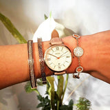 Fossil Jacqueline White Dial Brown Leather Strap Watch for Women - ES3487 Buy Now By Fossil