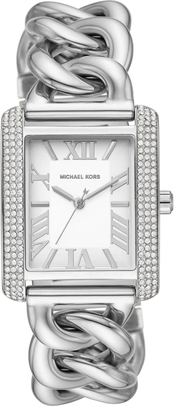 Michael Kors Emery Three Hand White Dial Silver Steel Strap Watch For Women - MK7438 Buy Now By Michael Kors