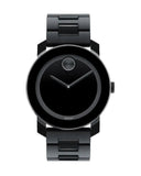 Movado Bold Black Dial Black Steel Strap Watch For Men - 3600047 Buy Now By Movado